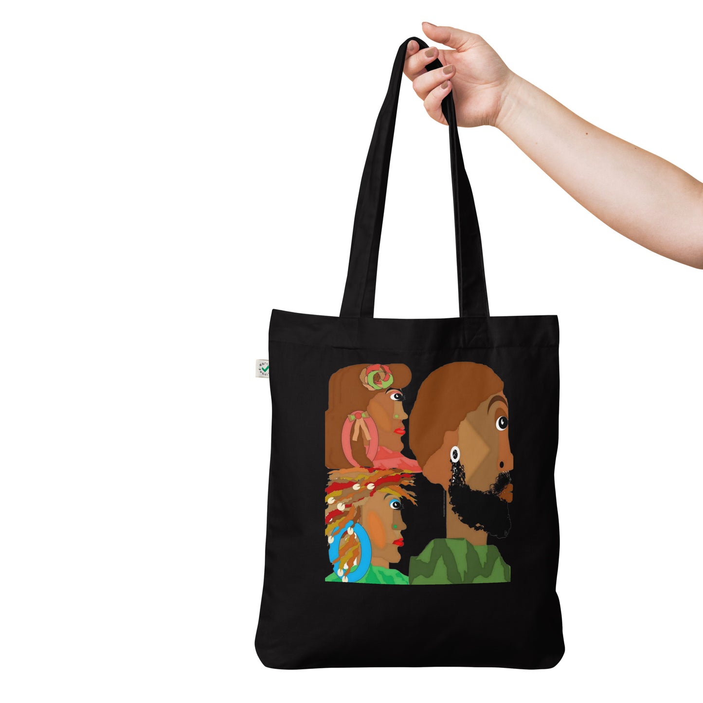 Organic fashion tote bag