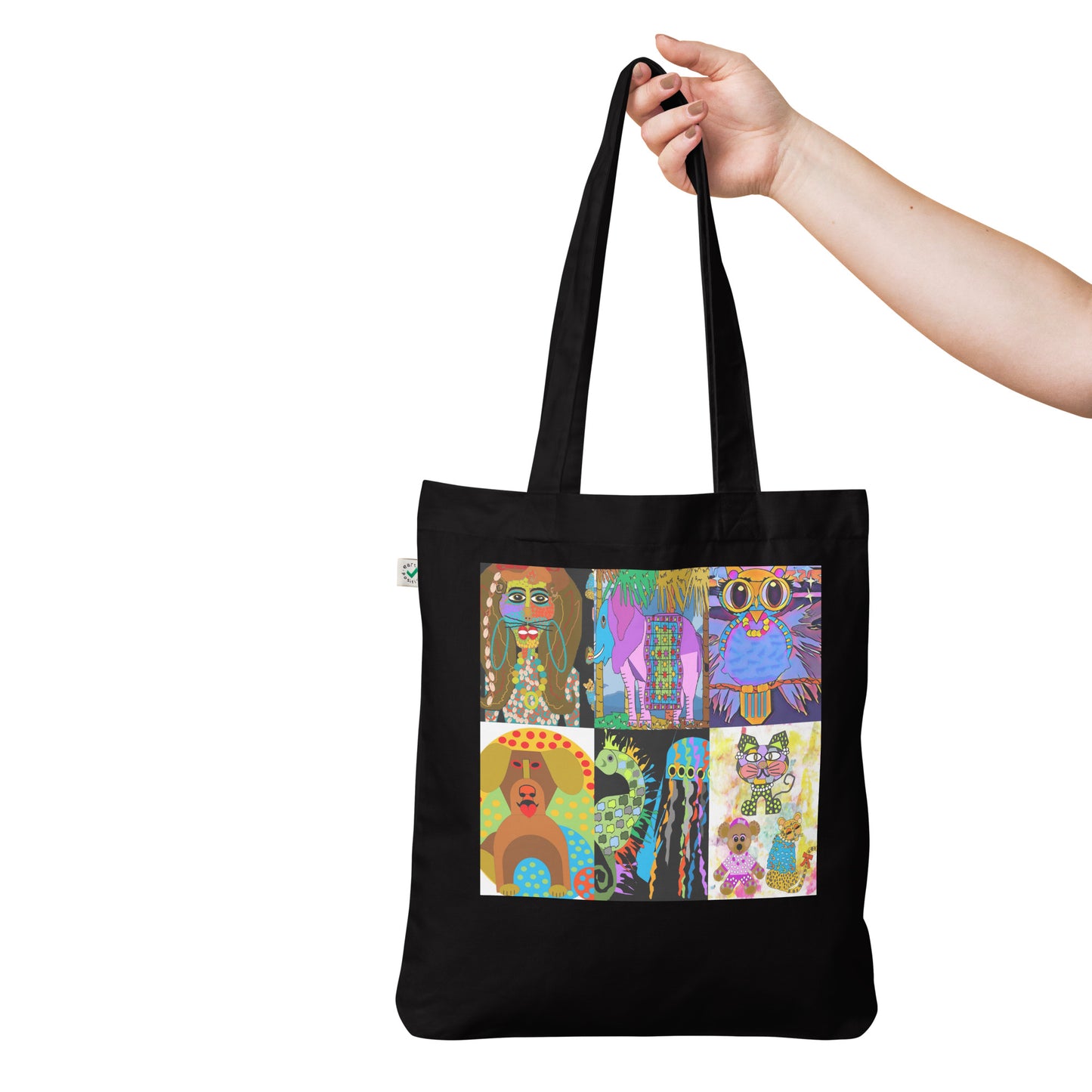 Organic fashion tote bag