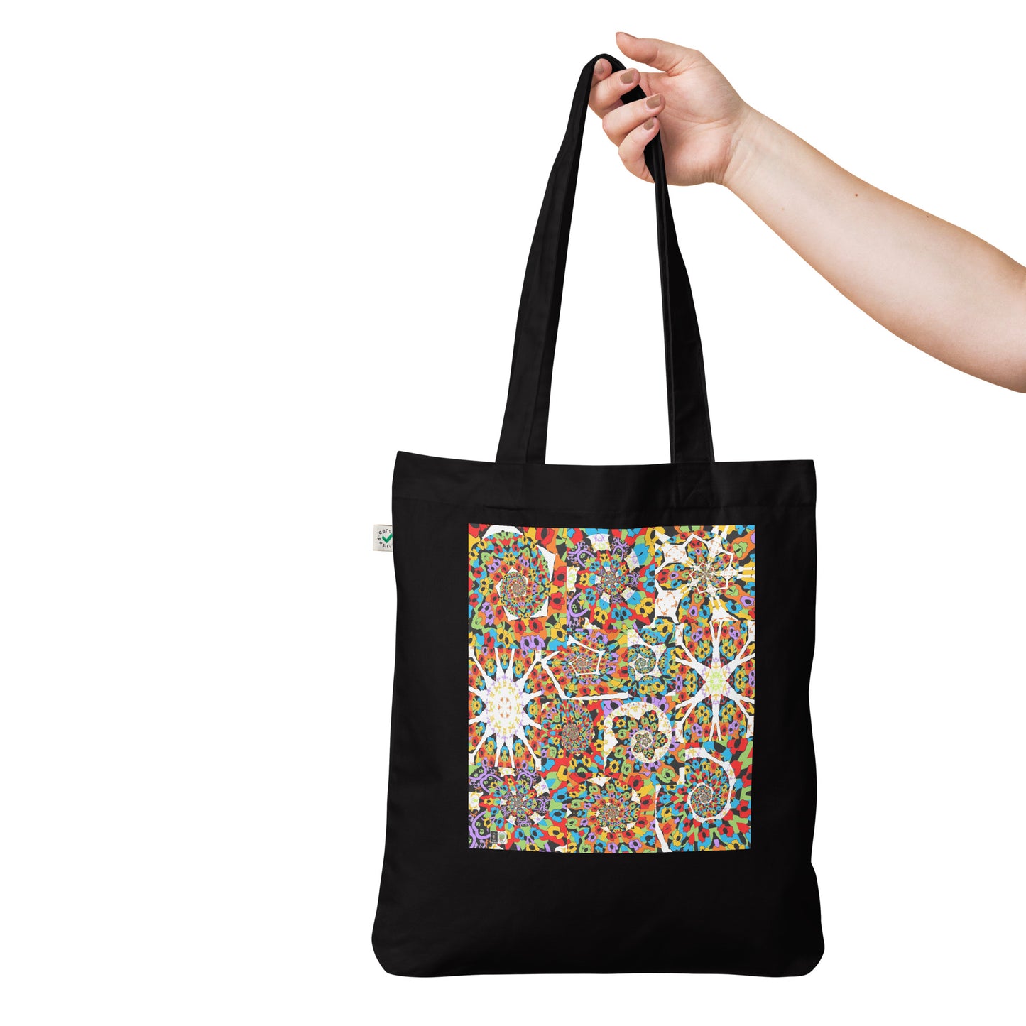 Organic fashion tote bag