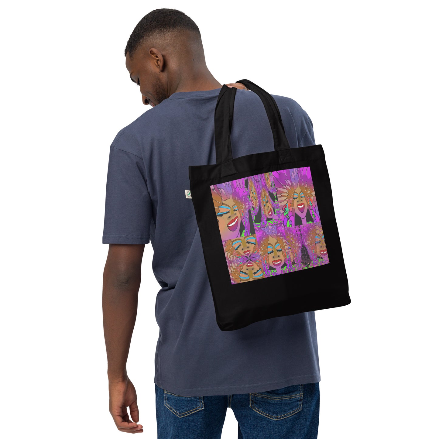 Organic fashion tote bag