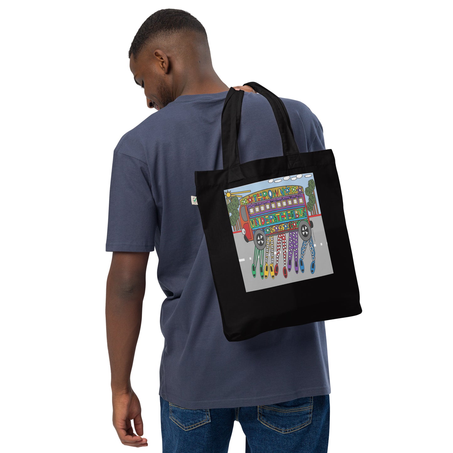 Organic fashion tote bag