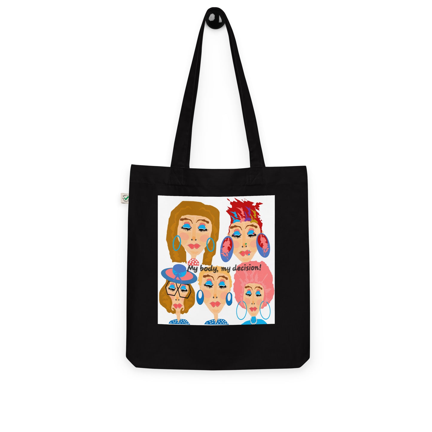 Organic fashion tote bag