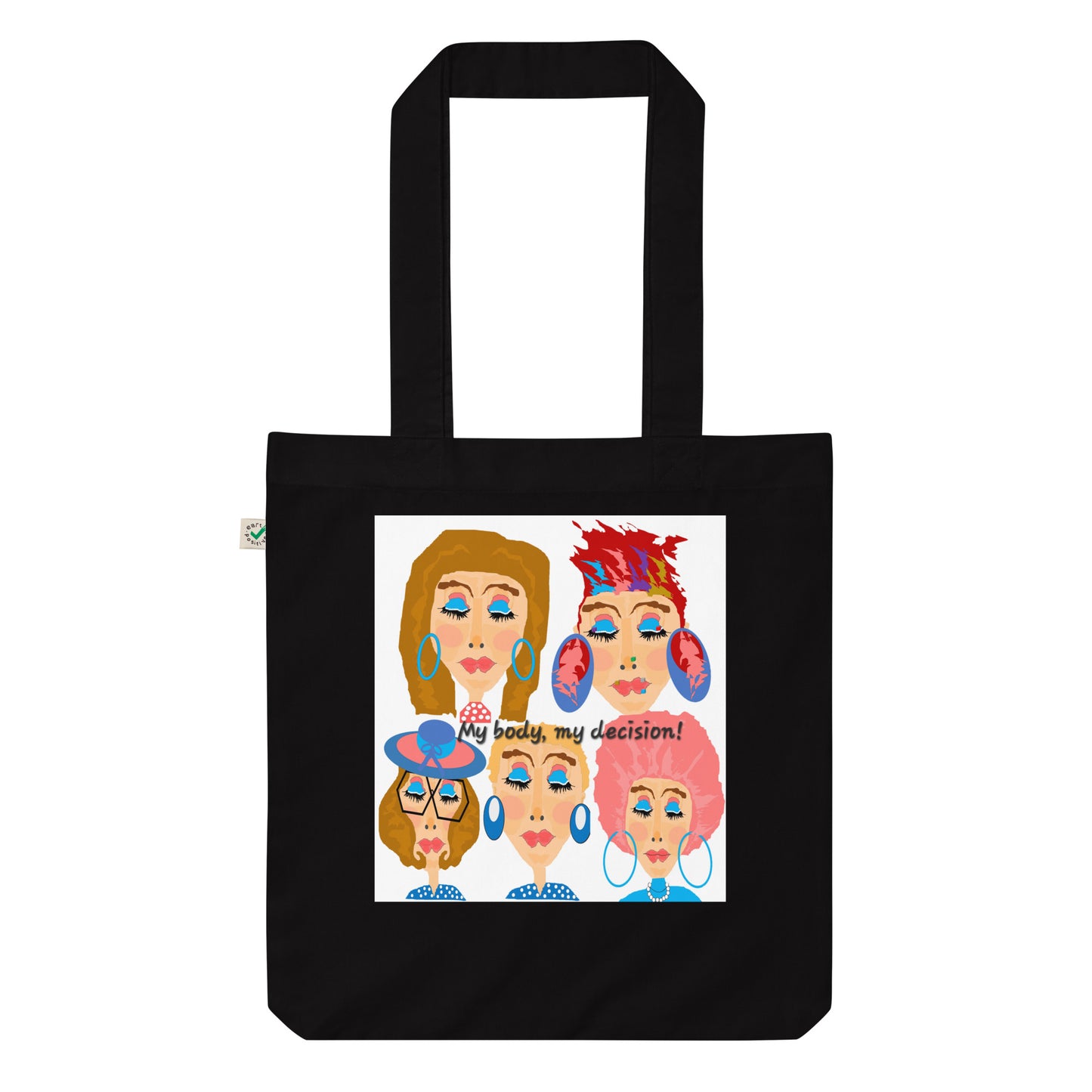 Organic fashion tote bag