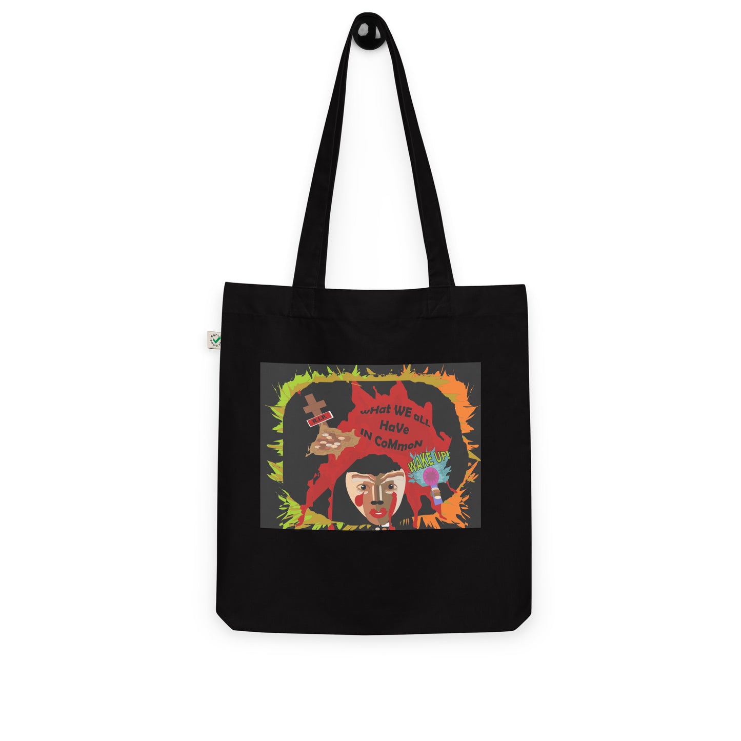 Organic fashion tote bag