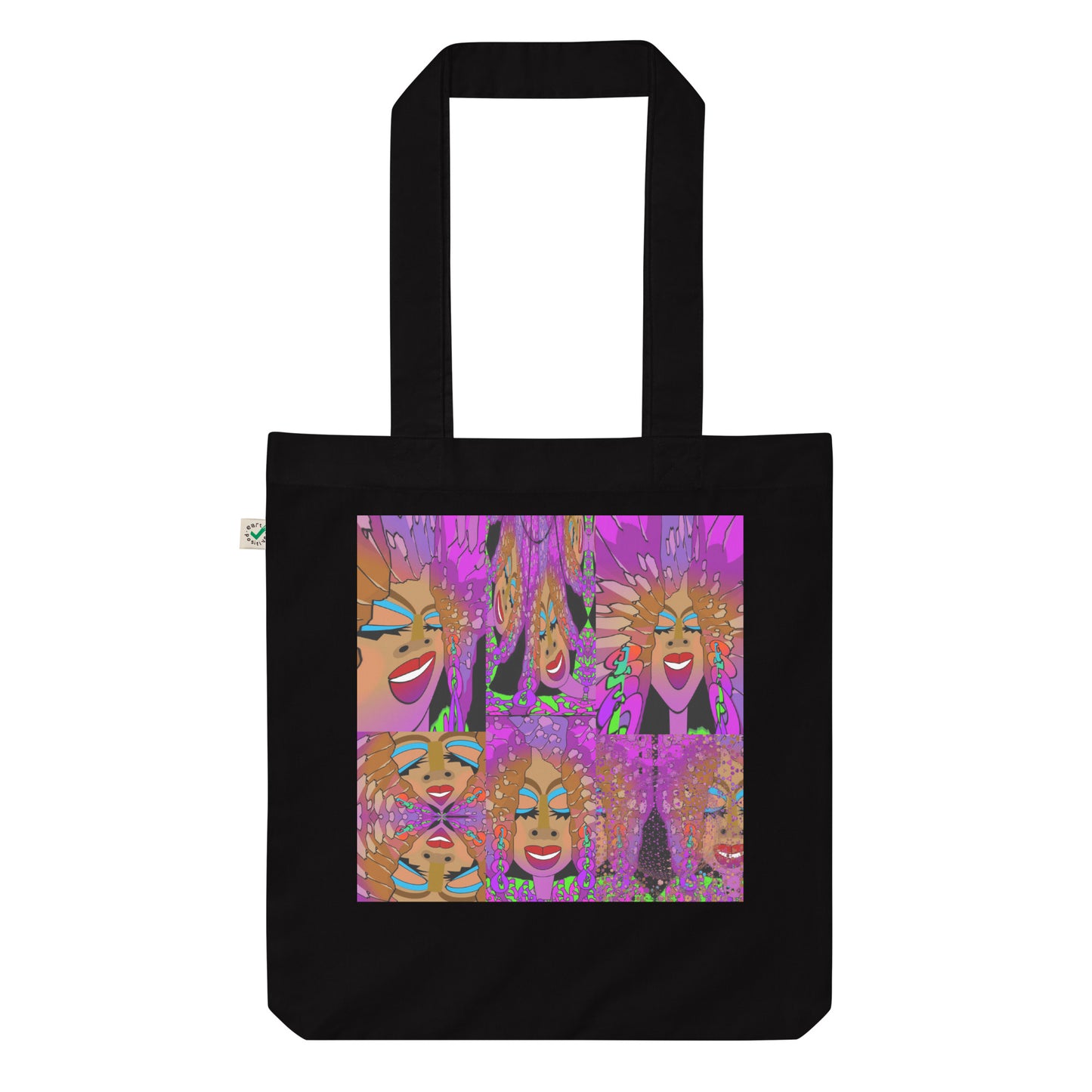 Organic fashion tote bag