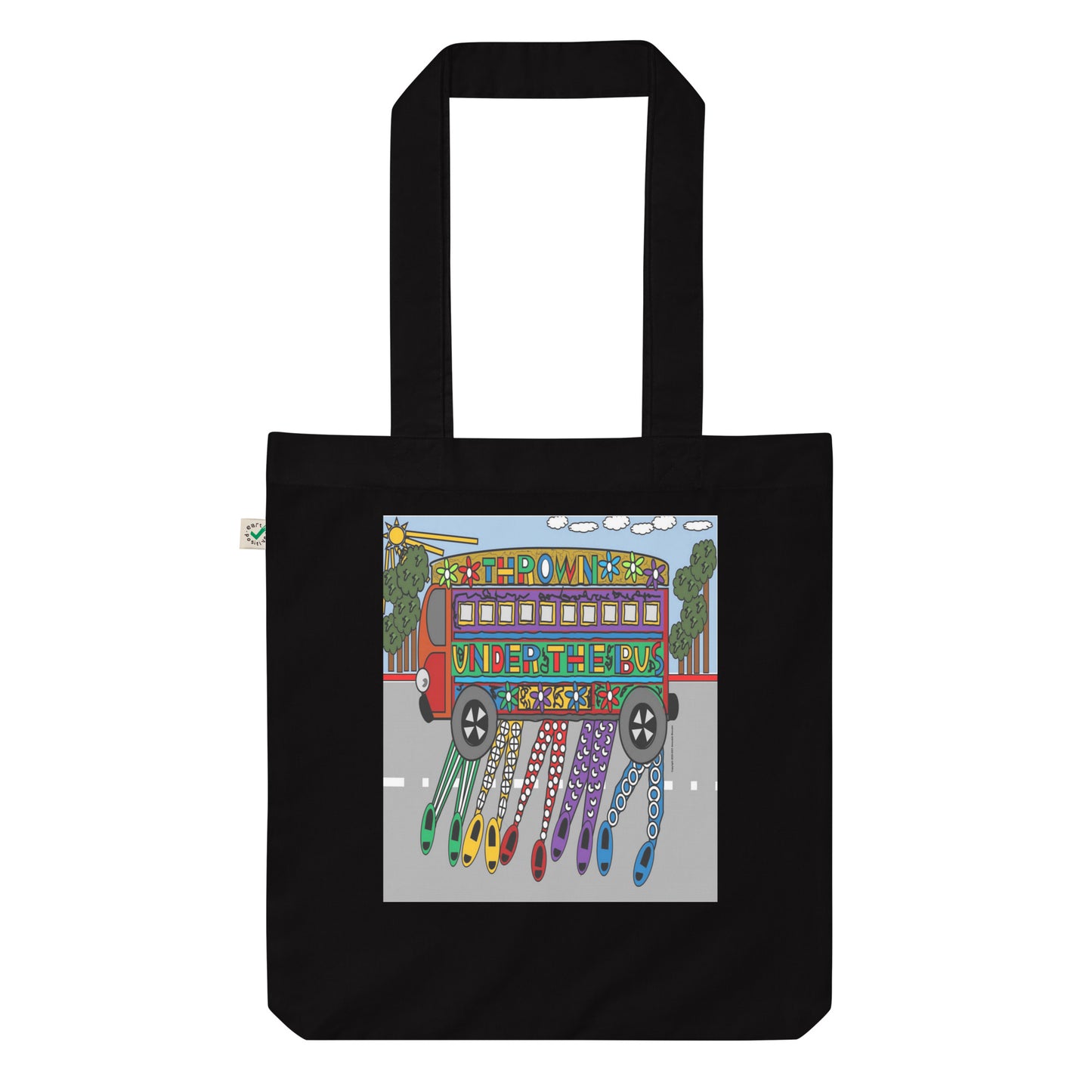 Organic fashion tote bag