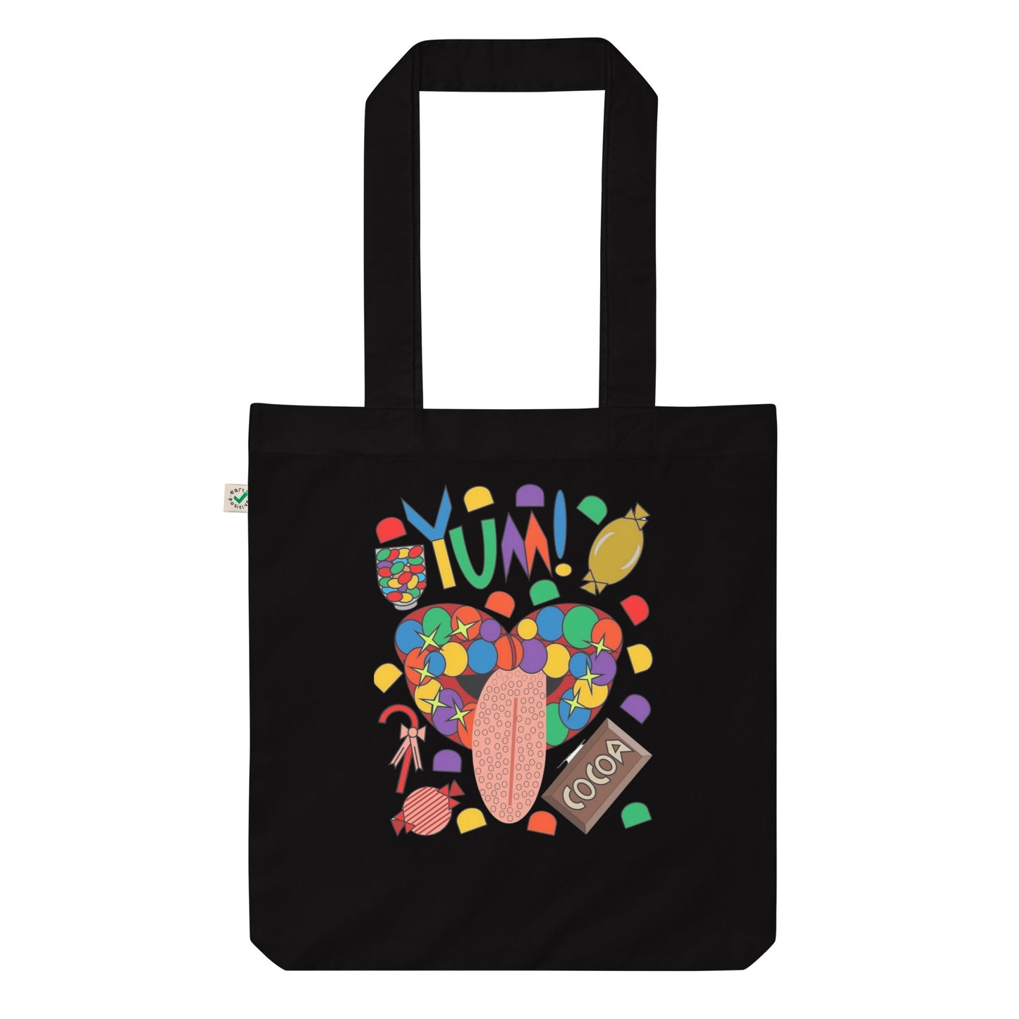 Organic fashion tote bag