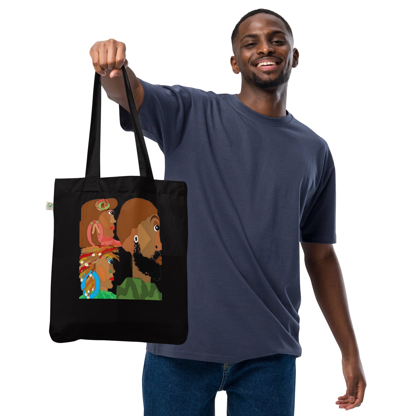 Organic fashion tote bag