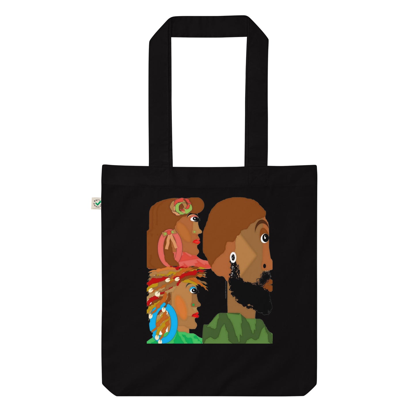 Organic fashion tote bag