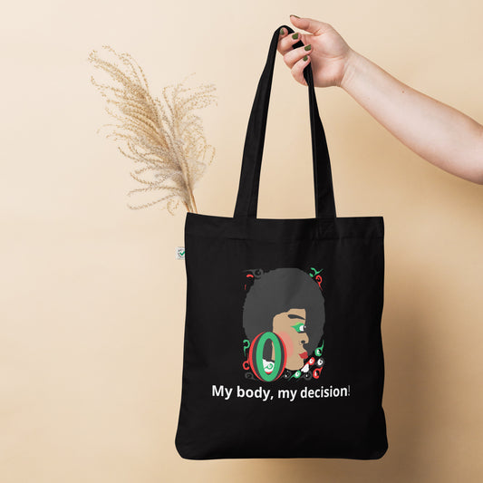 Organic fashion tote bag