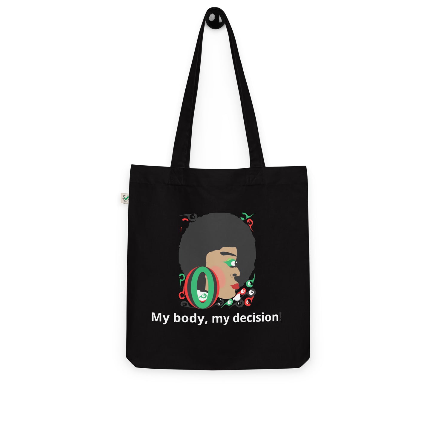 Organic fashion tote bag