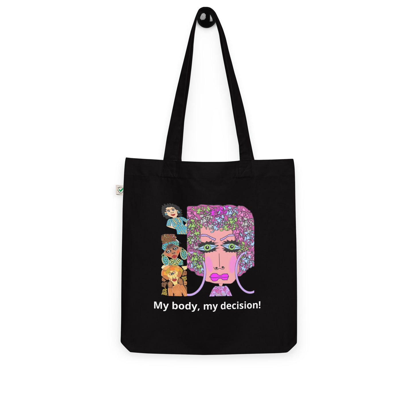 Organic fashion tote bag