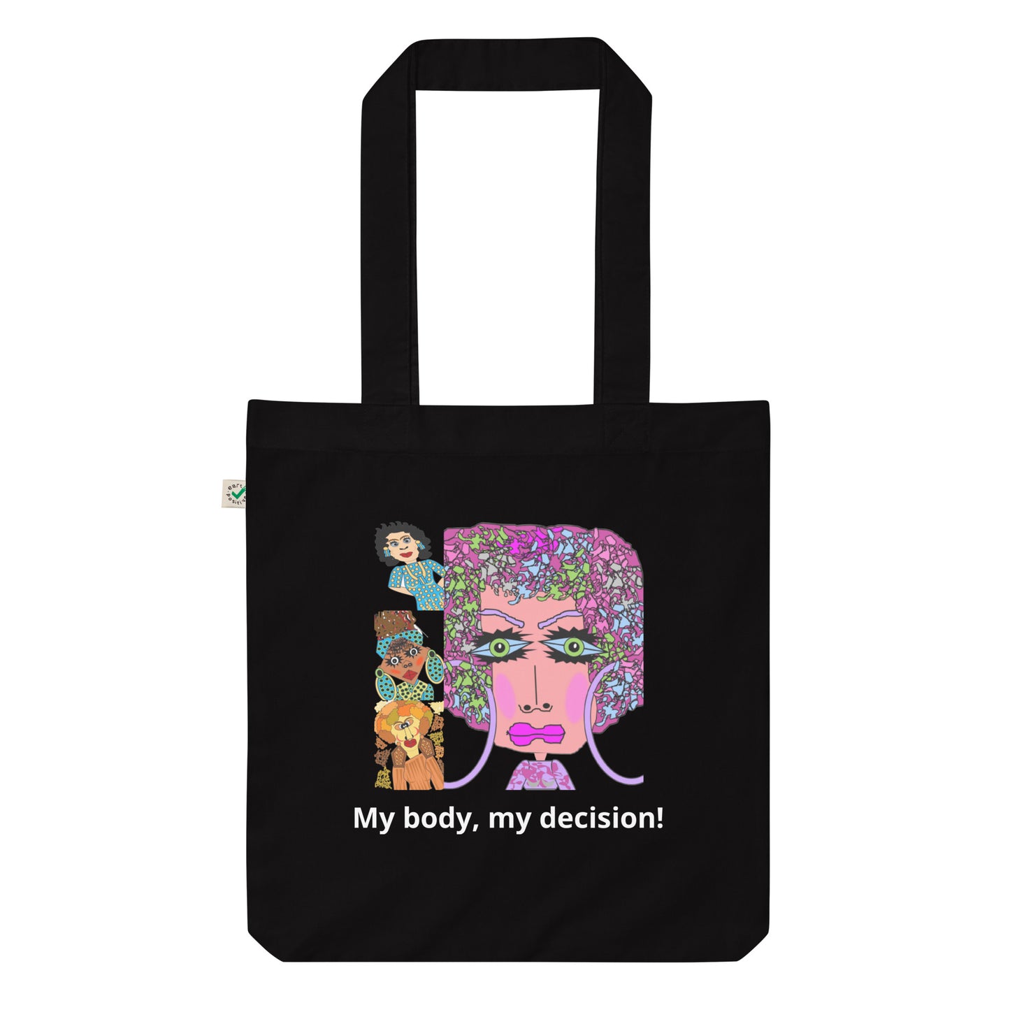 Organic fashion tote bag