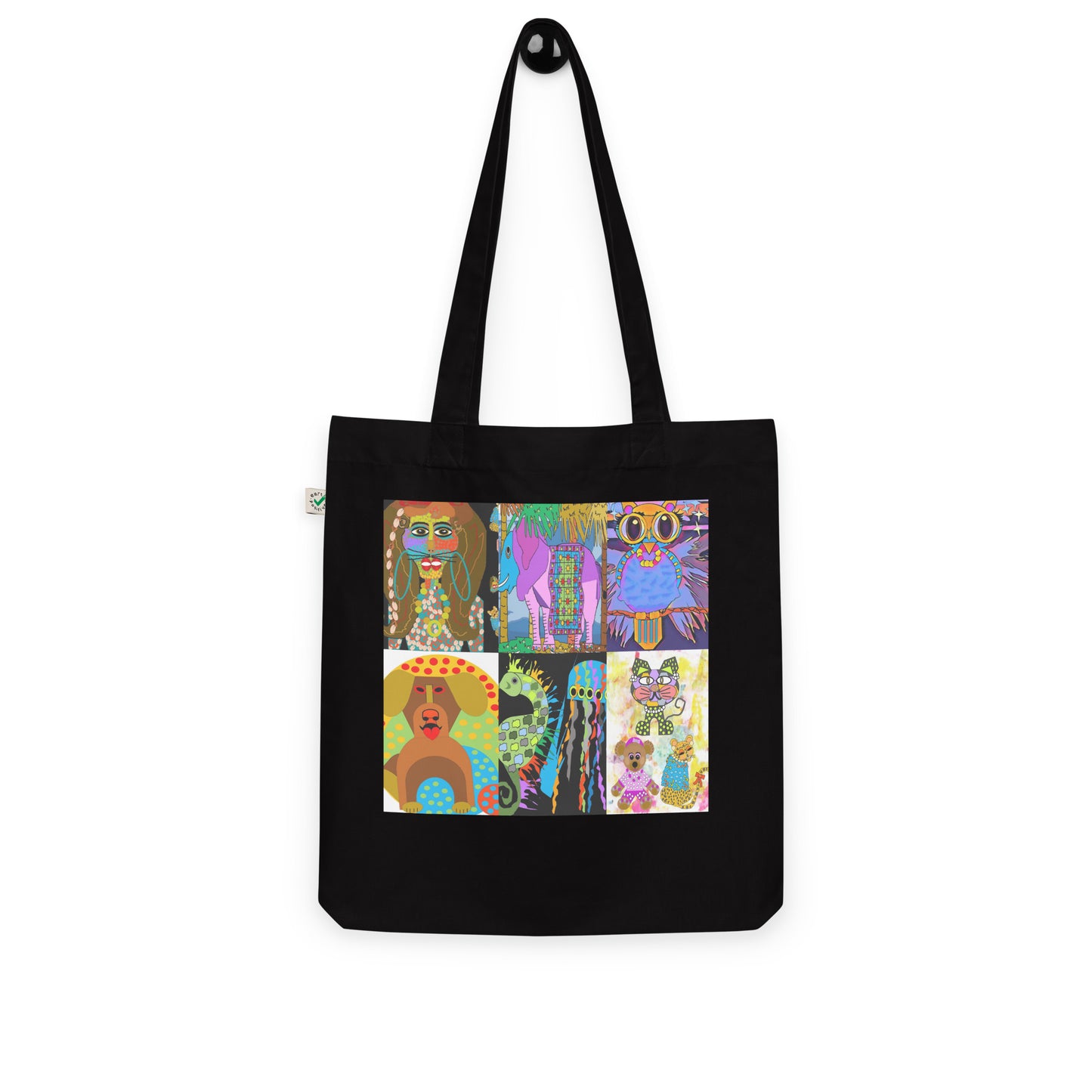 Organic fashion tote bag