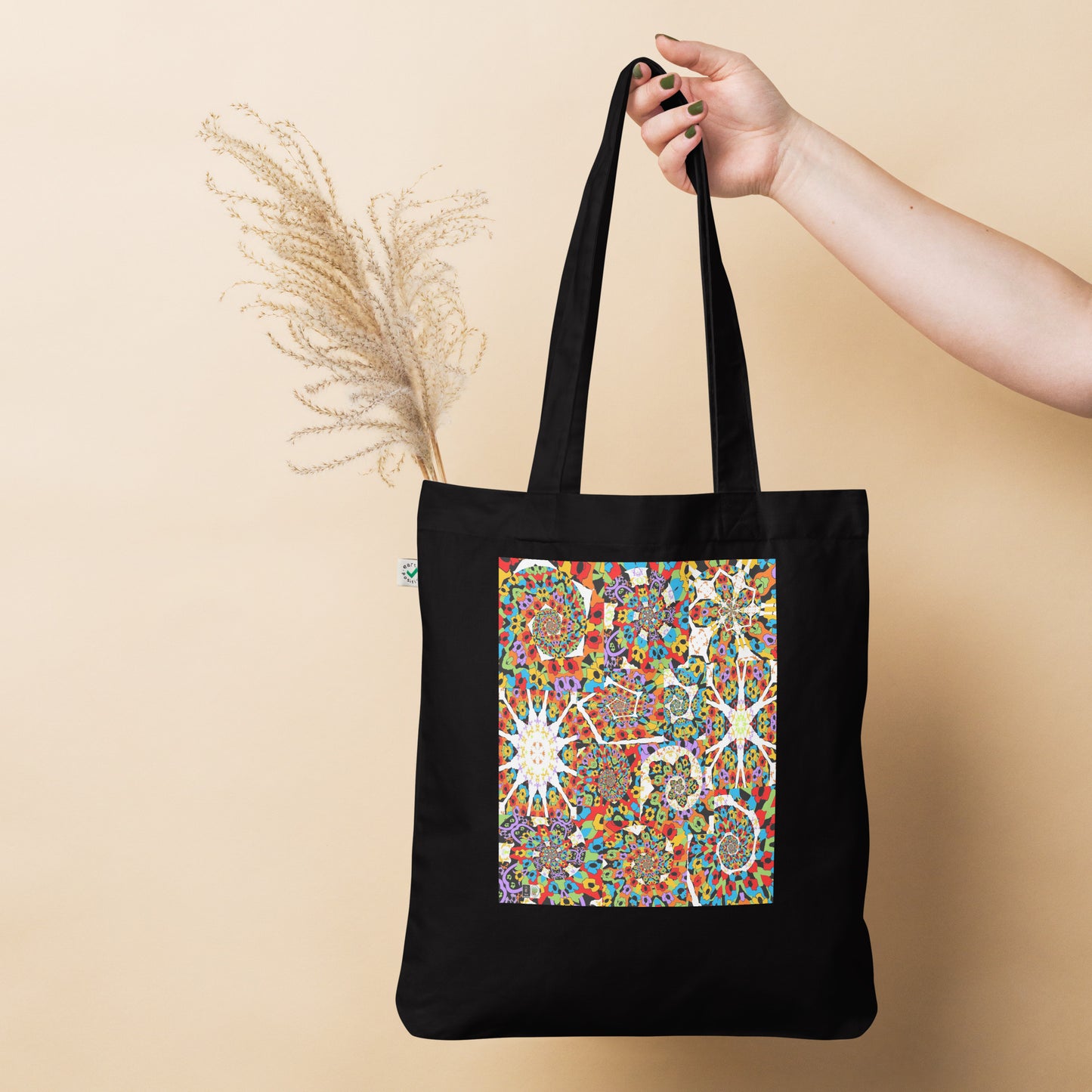 Organic fashion tote bag