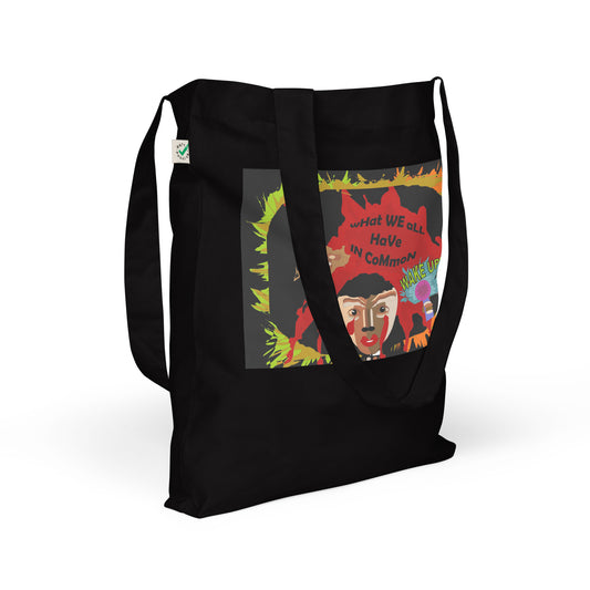 Organic fashion tote bag