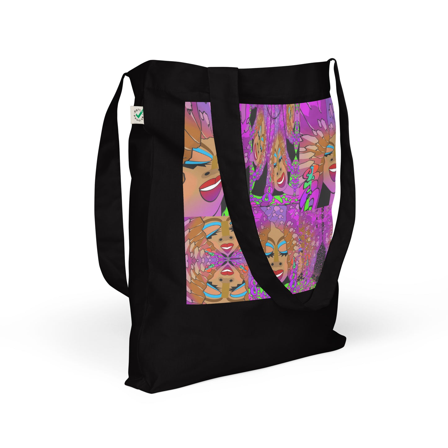 Organic fashion tote bag