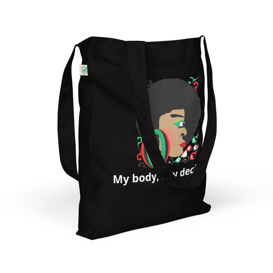 Organic fashion tote bag