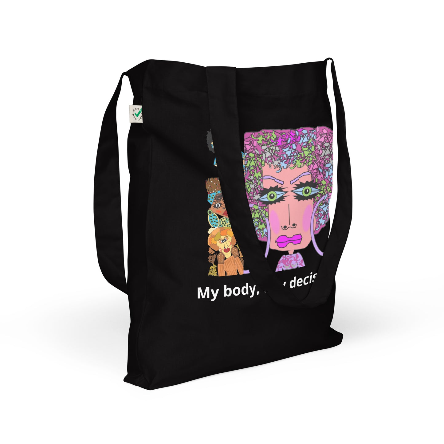 Organic fashion tote bag