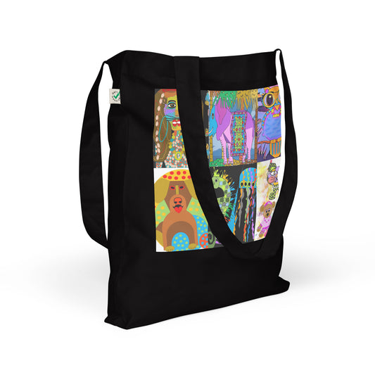 Organic fashion tote bag