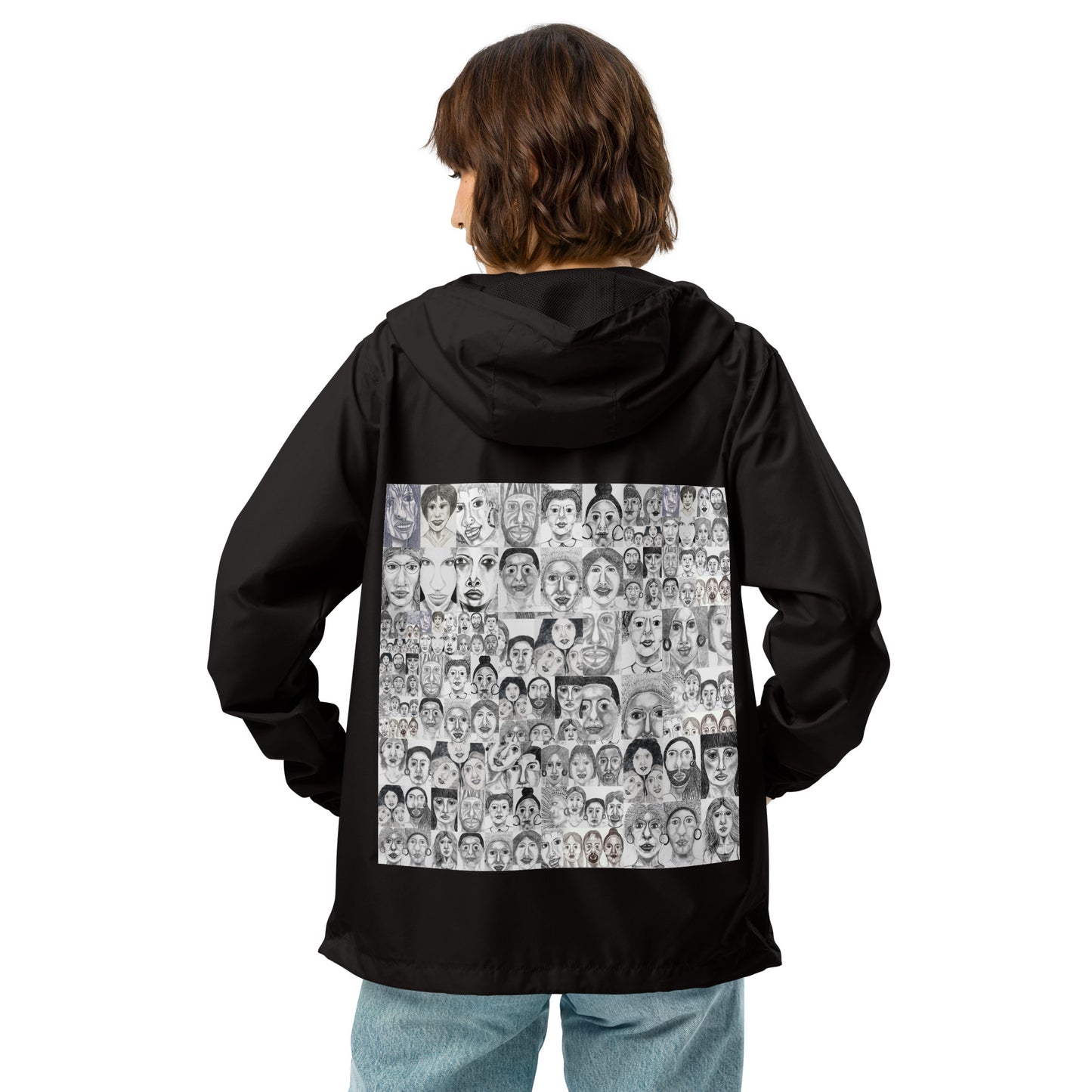 Unisex lightweight zip up windbreaker