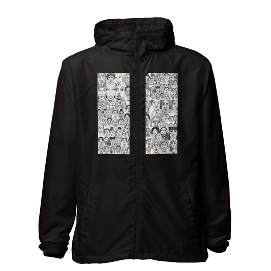 Unisex lightweight zip up windbreaker