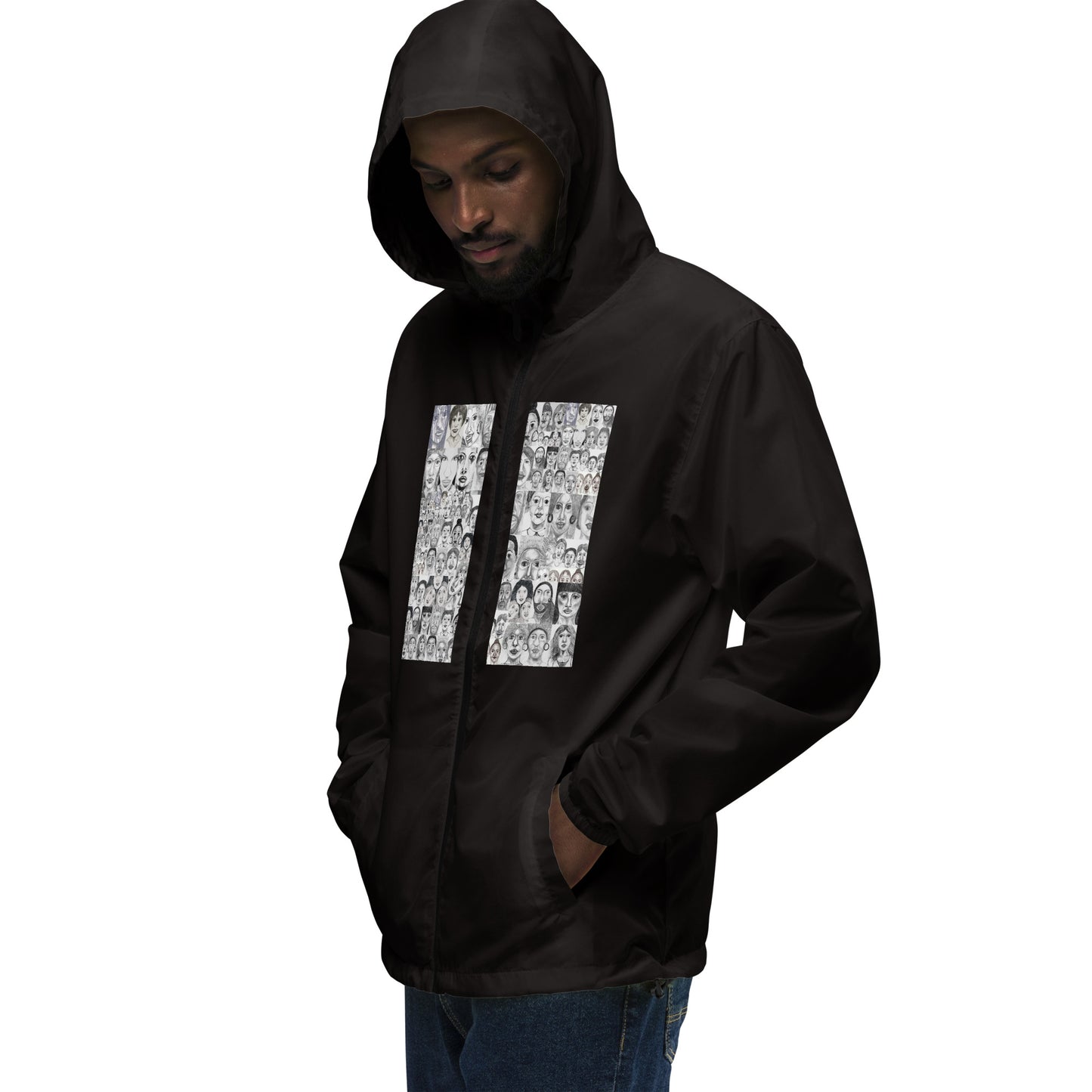 Unisex lightweight zip up windbreaker