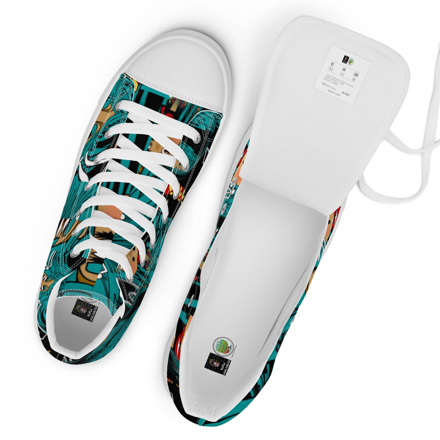 Women’s high top canvas shoes