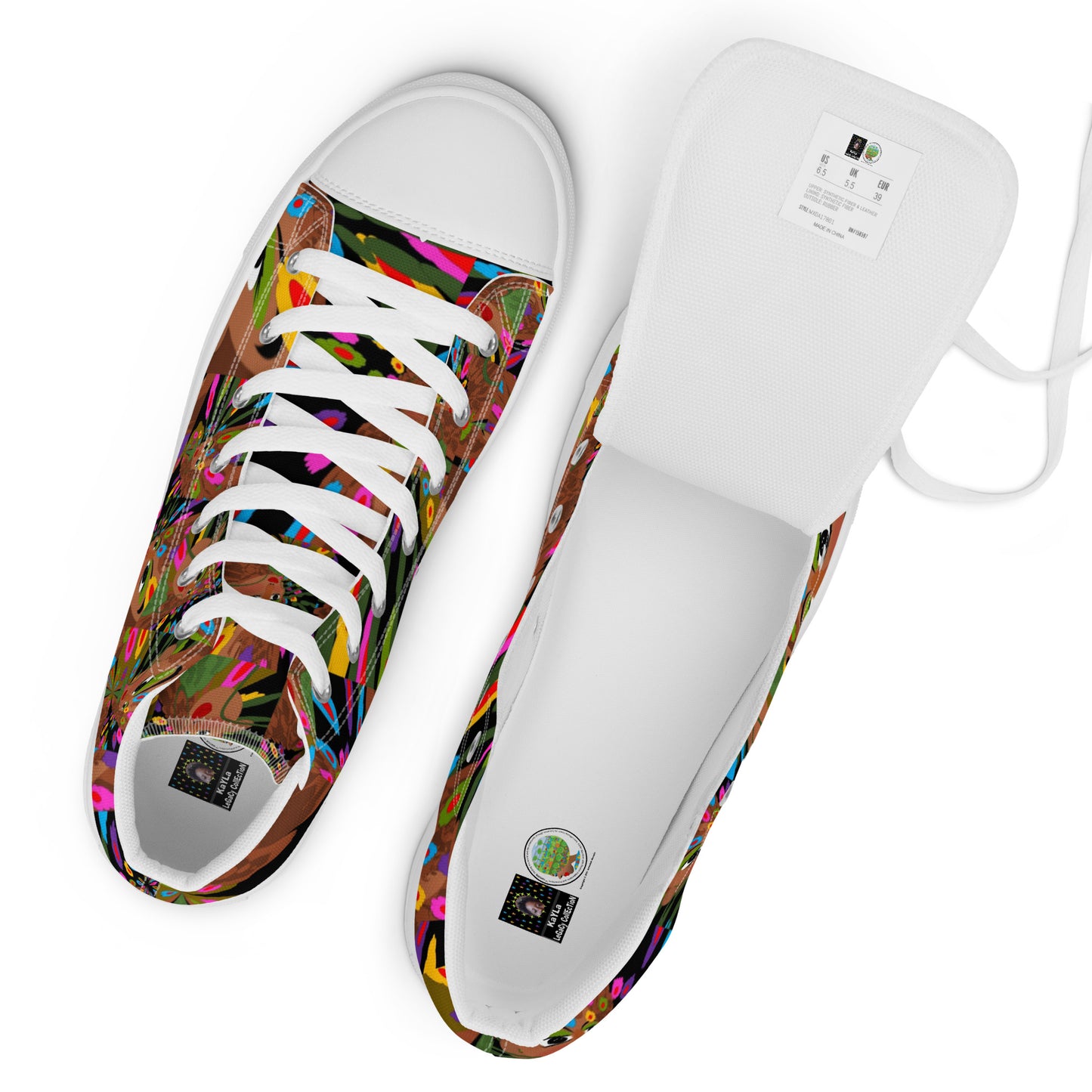 Women’s high top canvas shoes