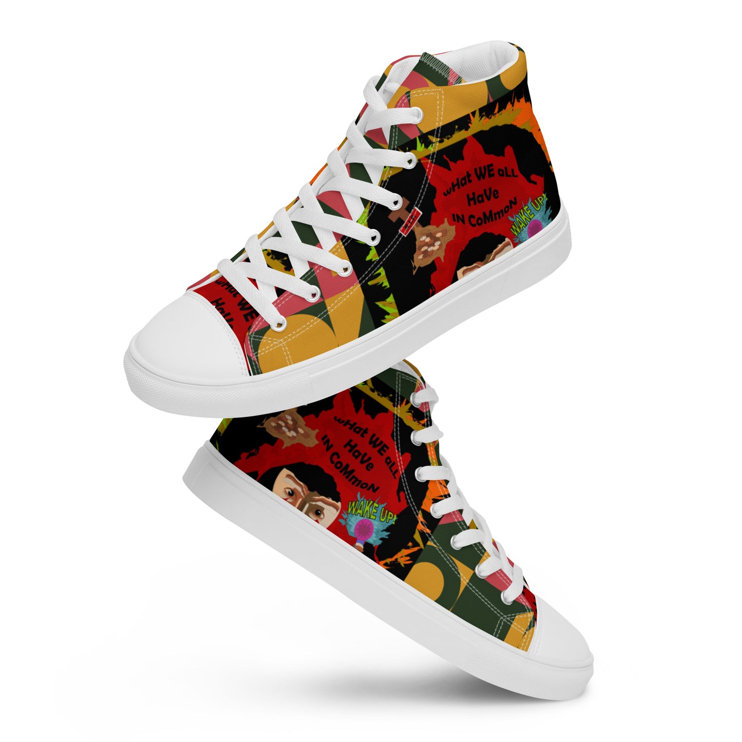 Women’s high top canvas shoes