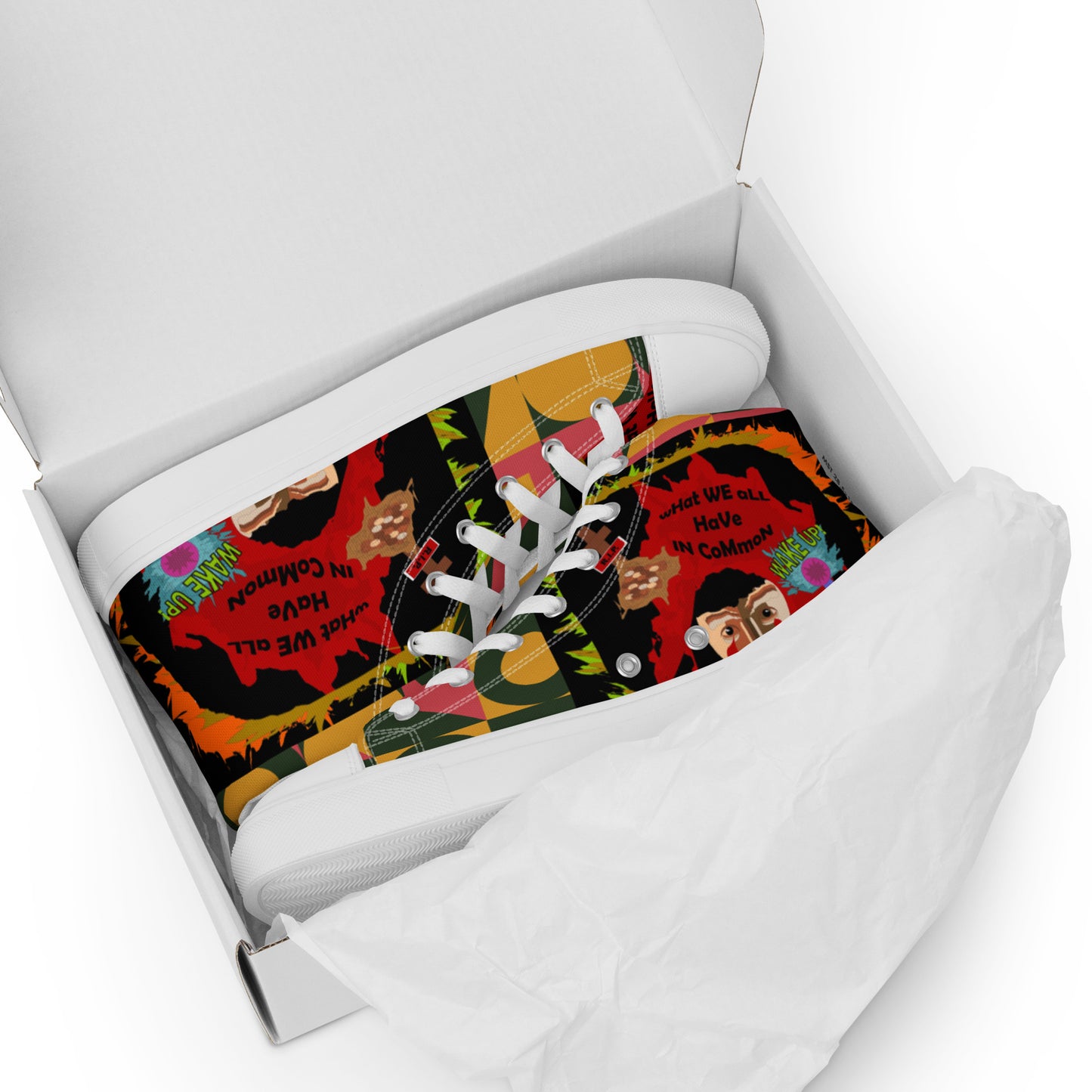 Women’s high top canvas shoes