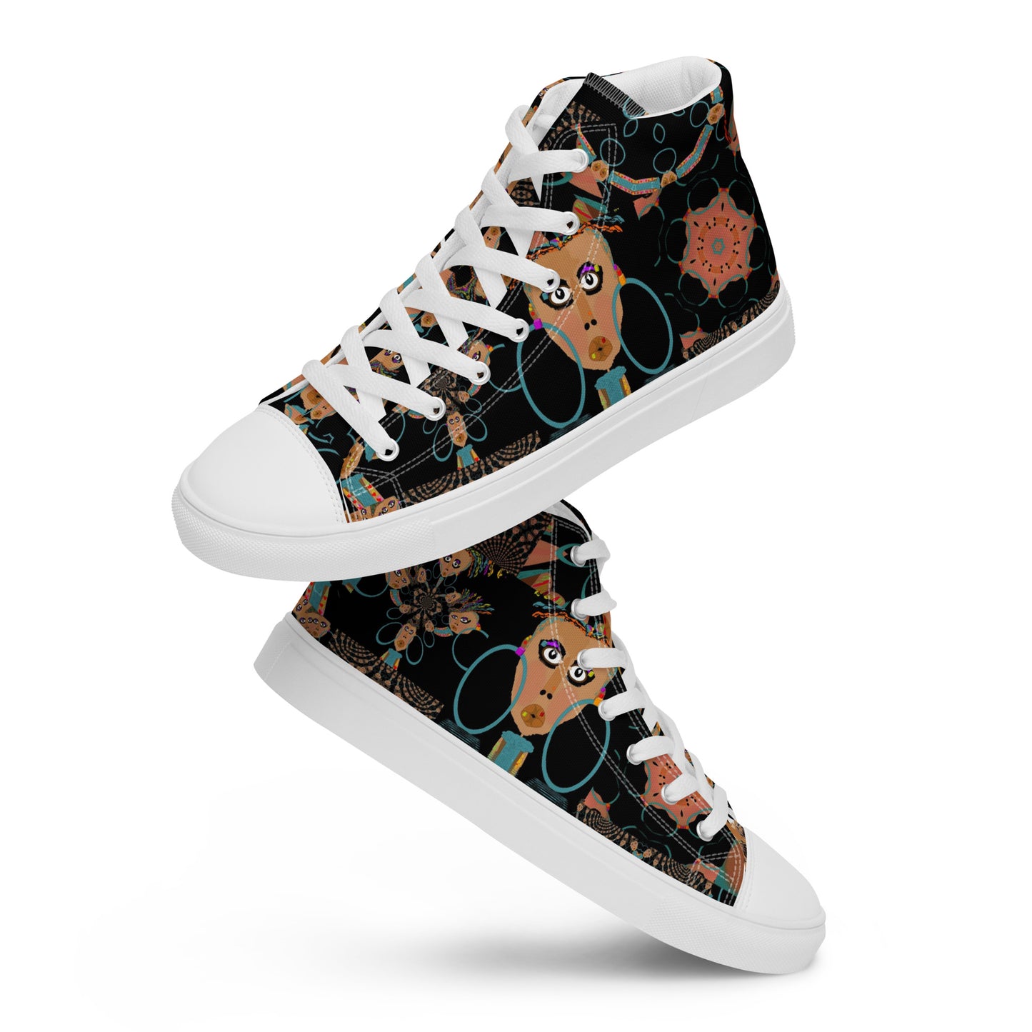 Women’s high top canvas shoes