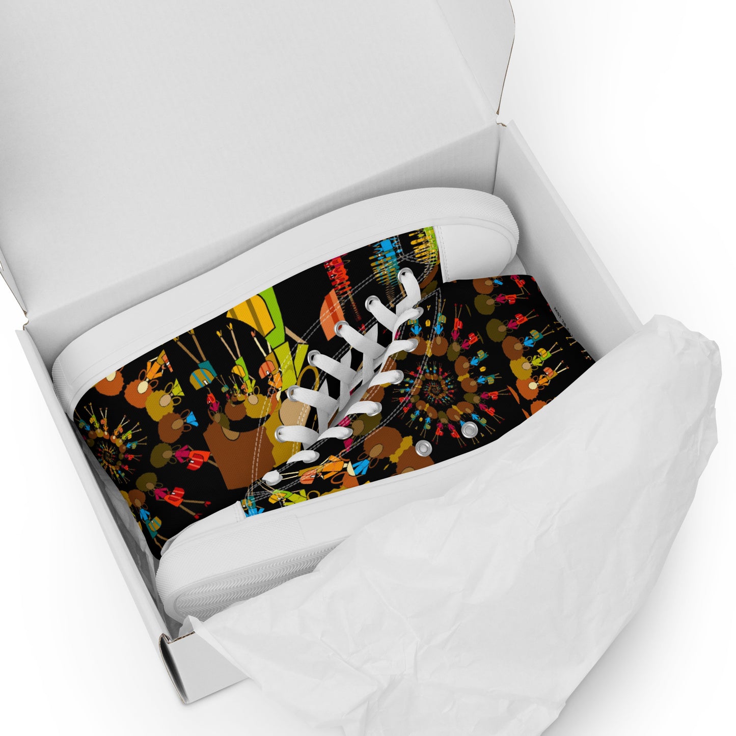 Women’s high top canvas shoes