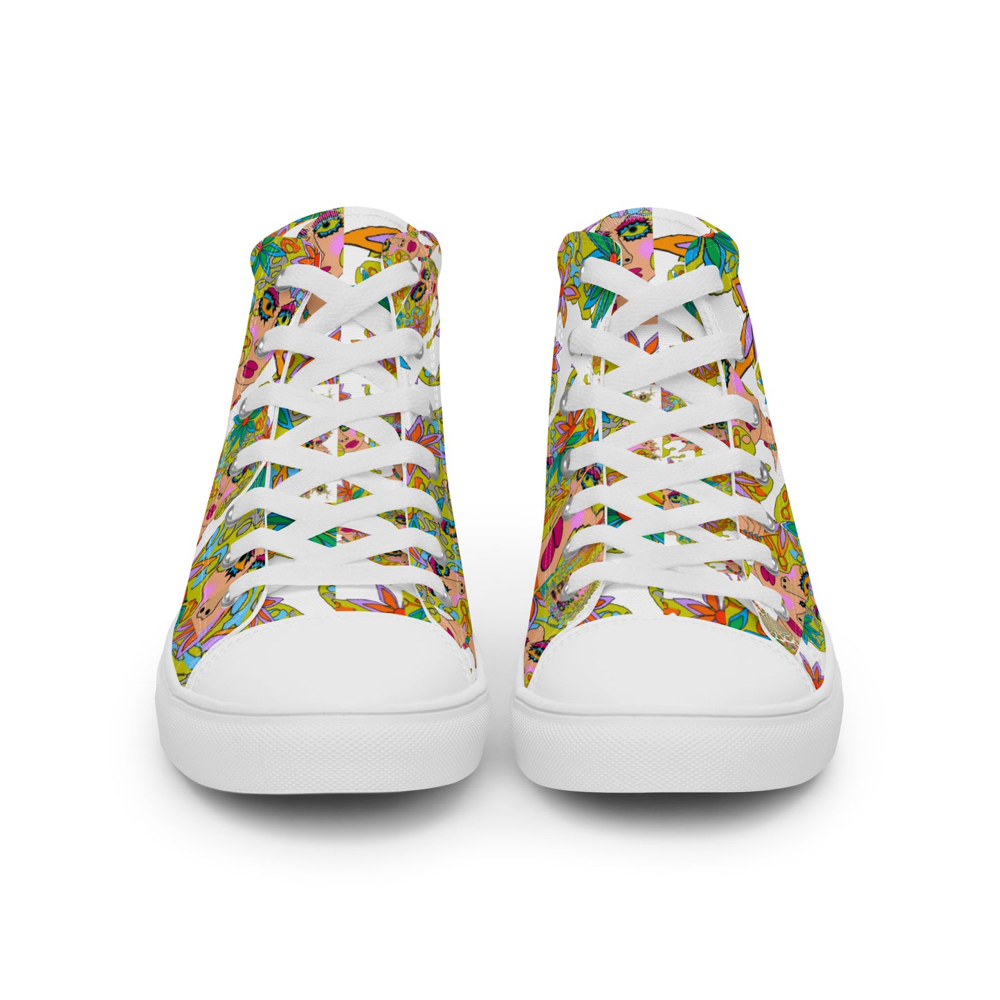 Women’s high top canvas shoes