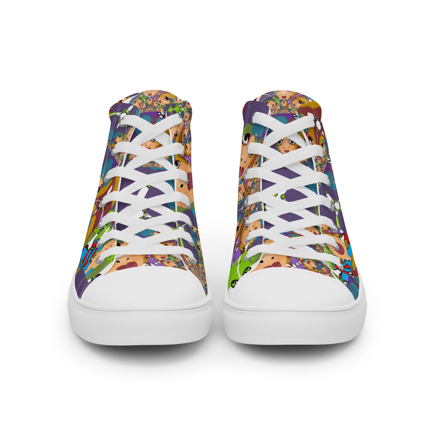 Women’s high top canvas shoes