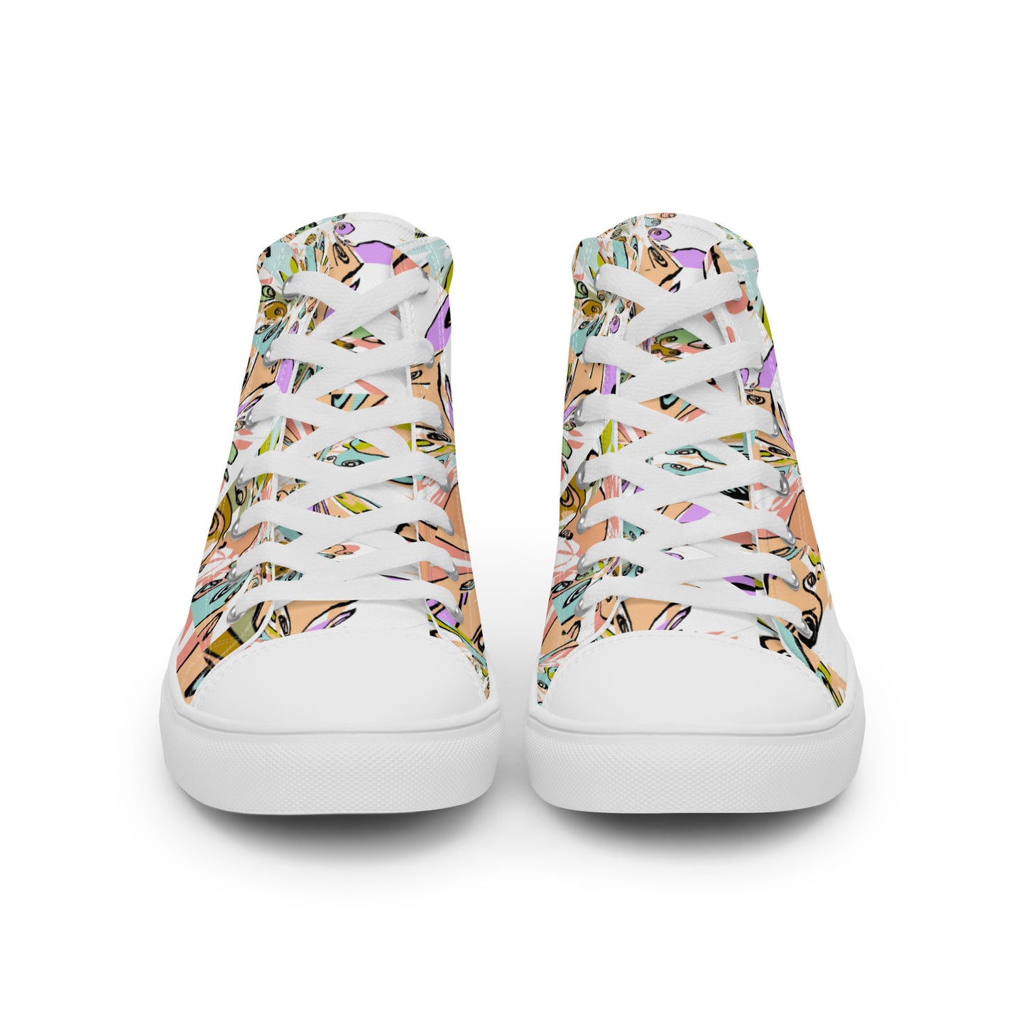 Women’s high top canvas shoes