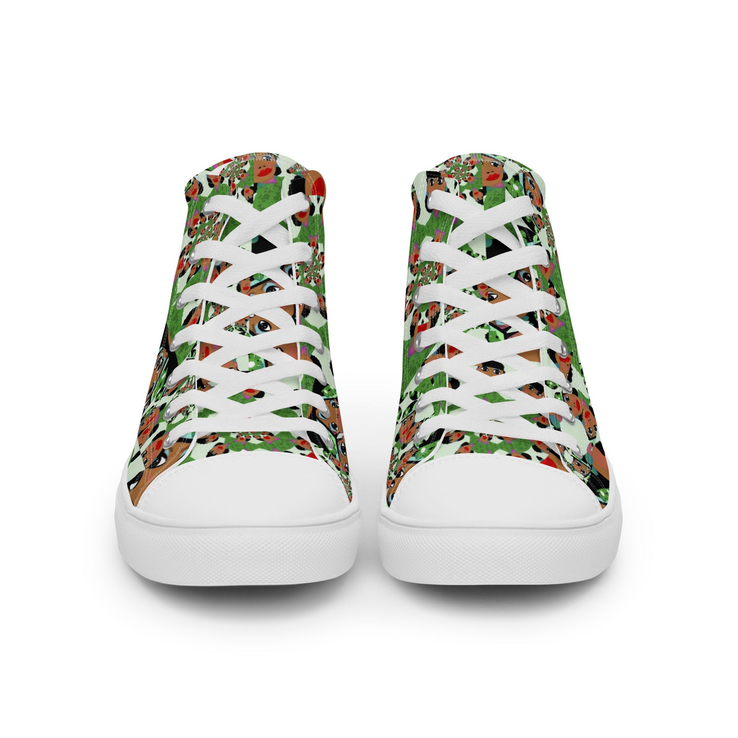 Women’s high top canvas shoes