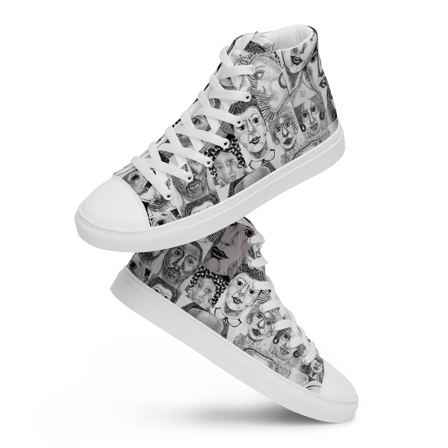 Women’s high top canvas shoes