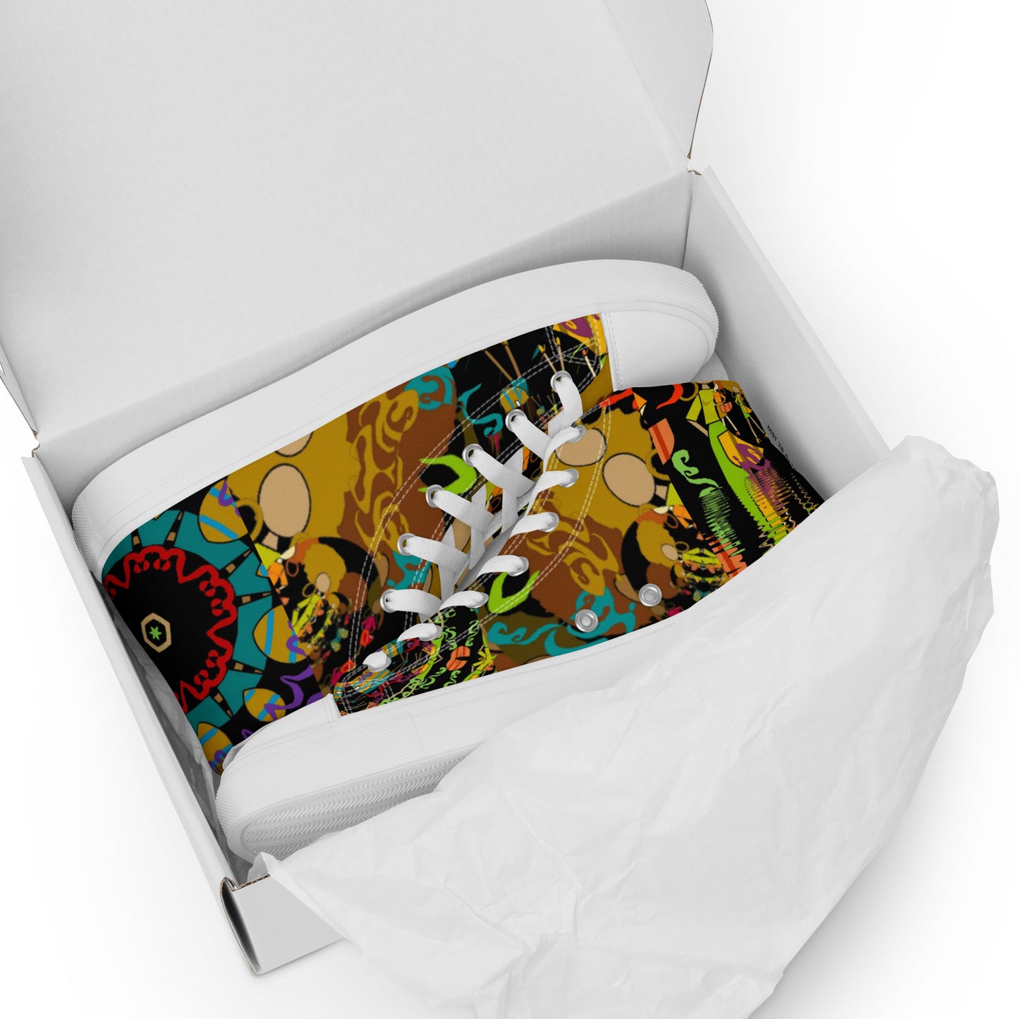 Women’s high top canvas shoes