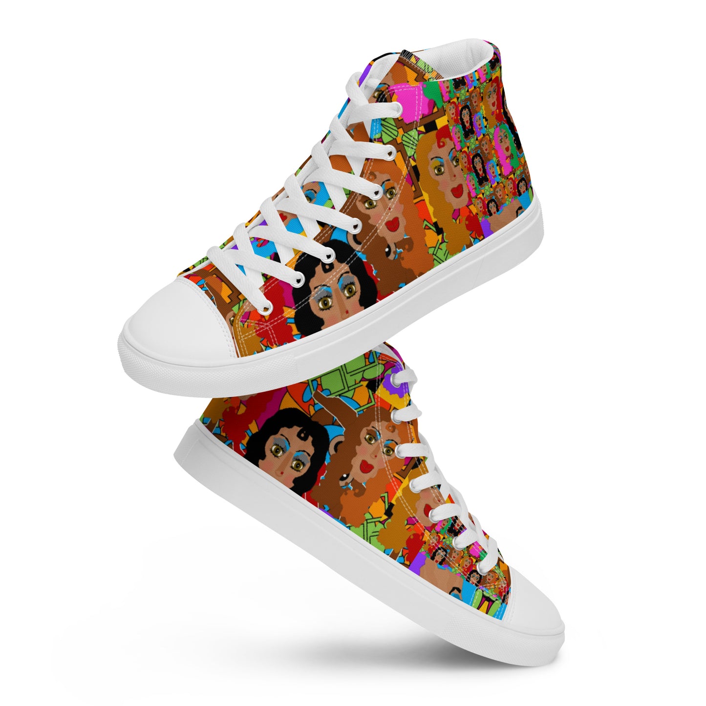 Women’s high top canvas shoes