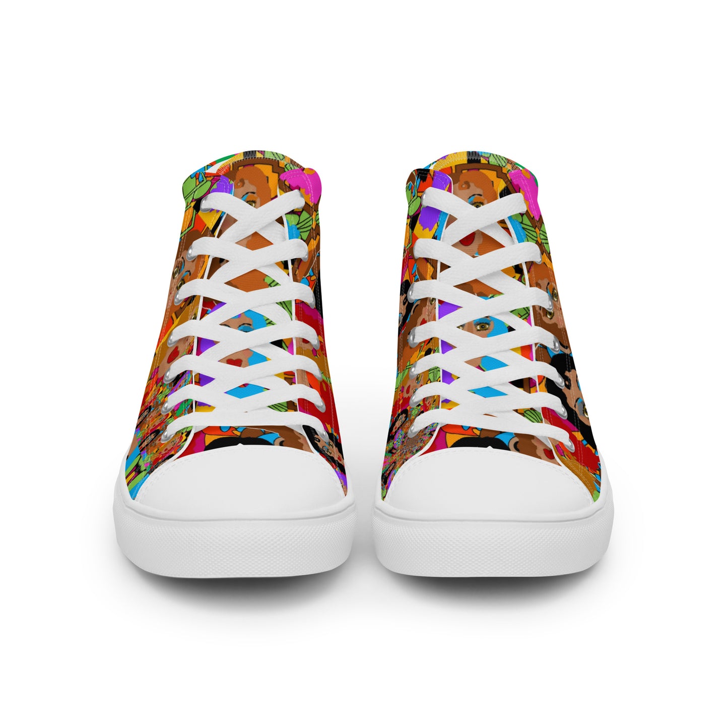 Women’s high top canvas shoes