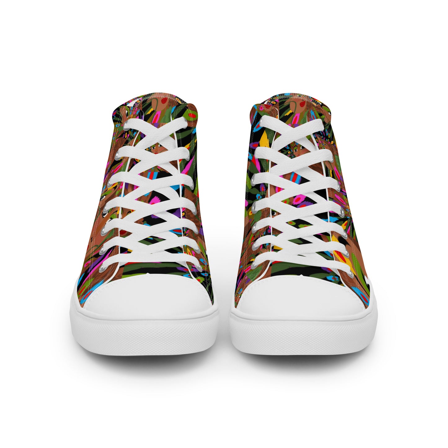 Women’s high top canvas shoes