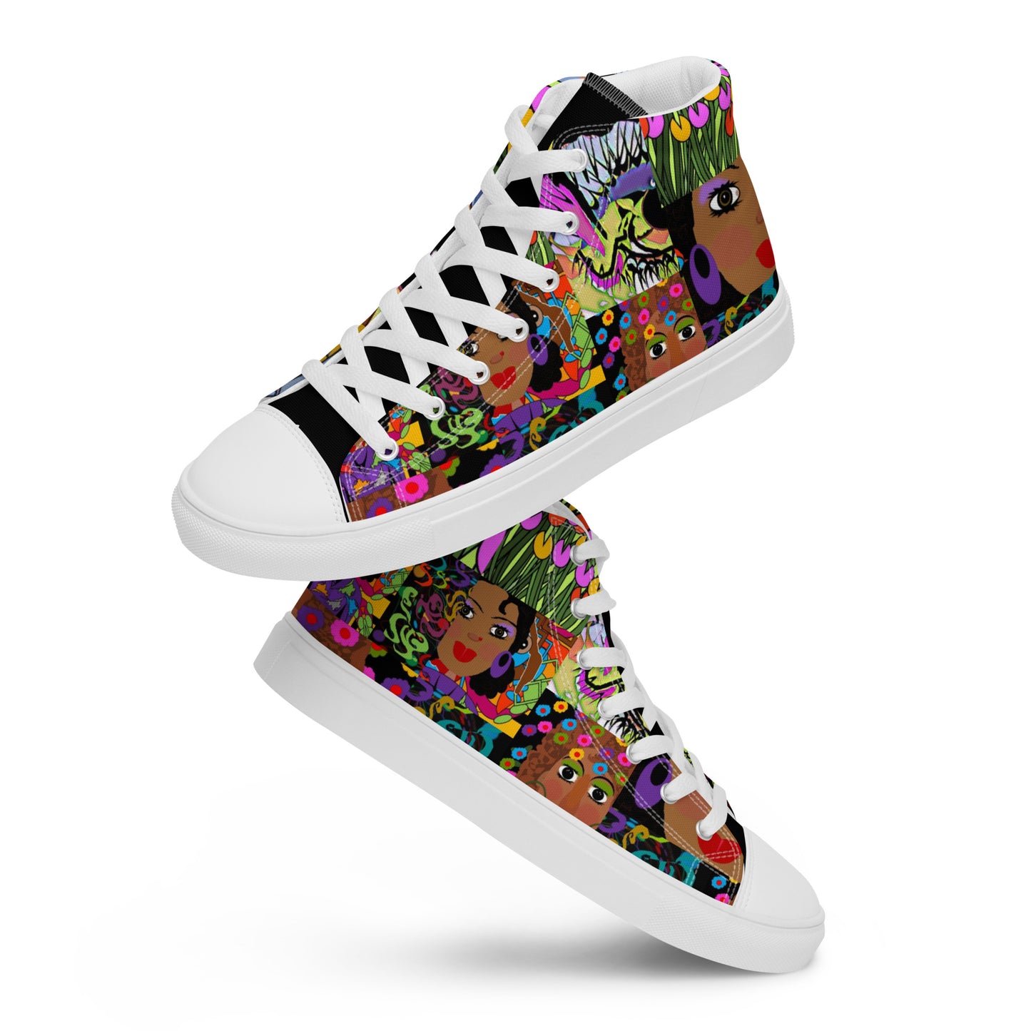 Women’s high top canvas shoes