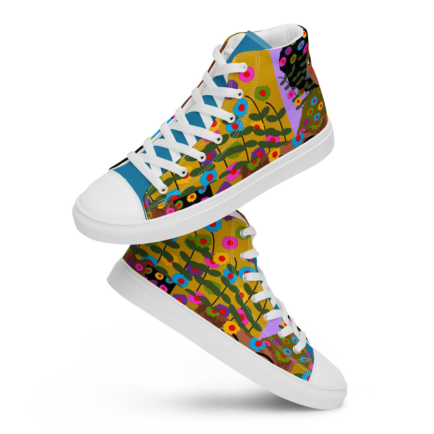 Women’s high top canvas shoes