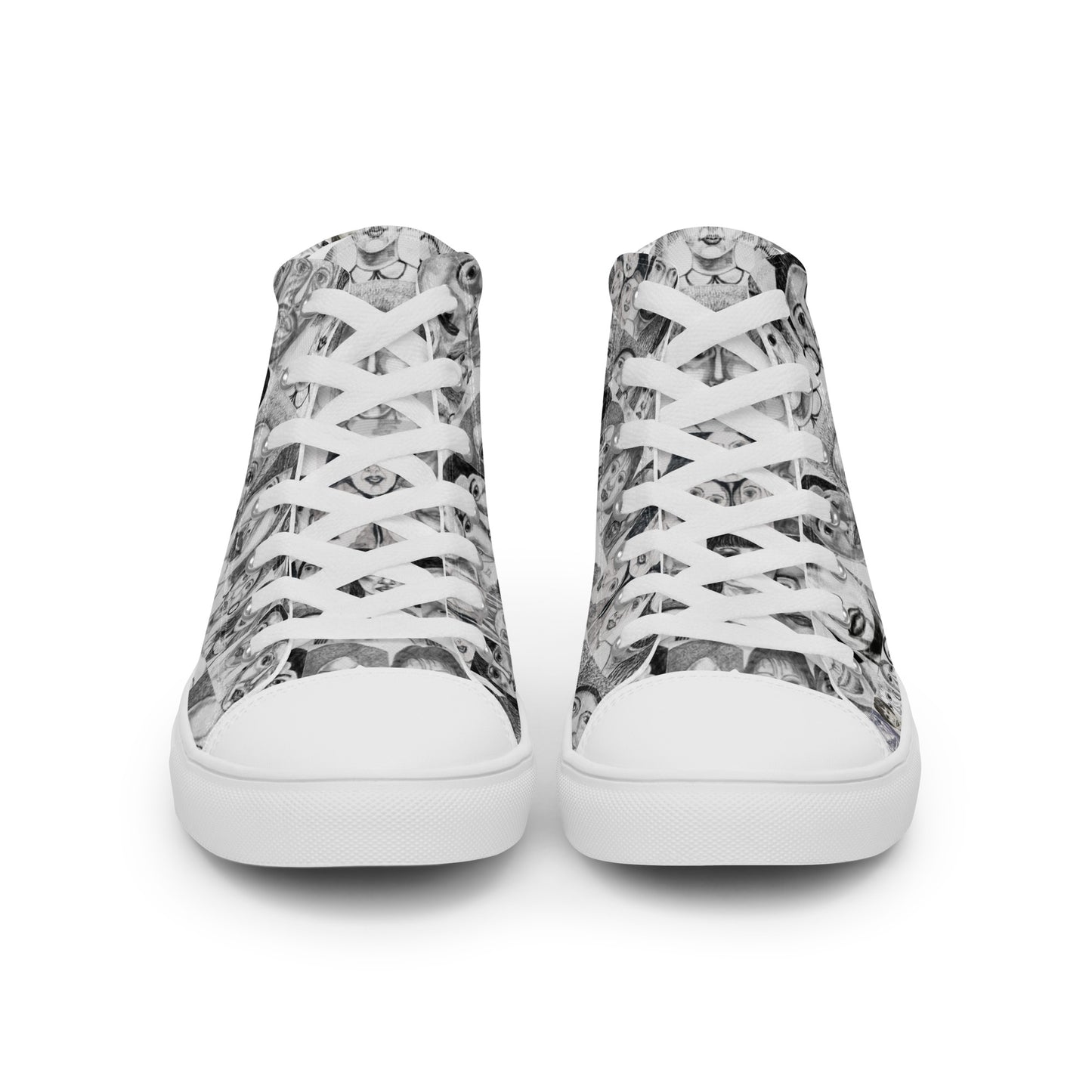 Women’s high top canvas shoes