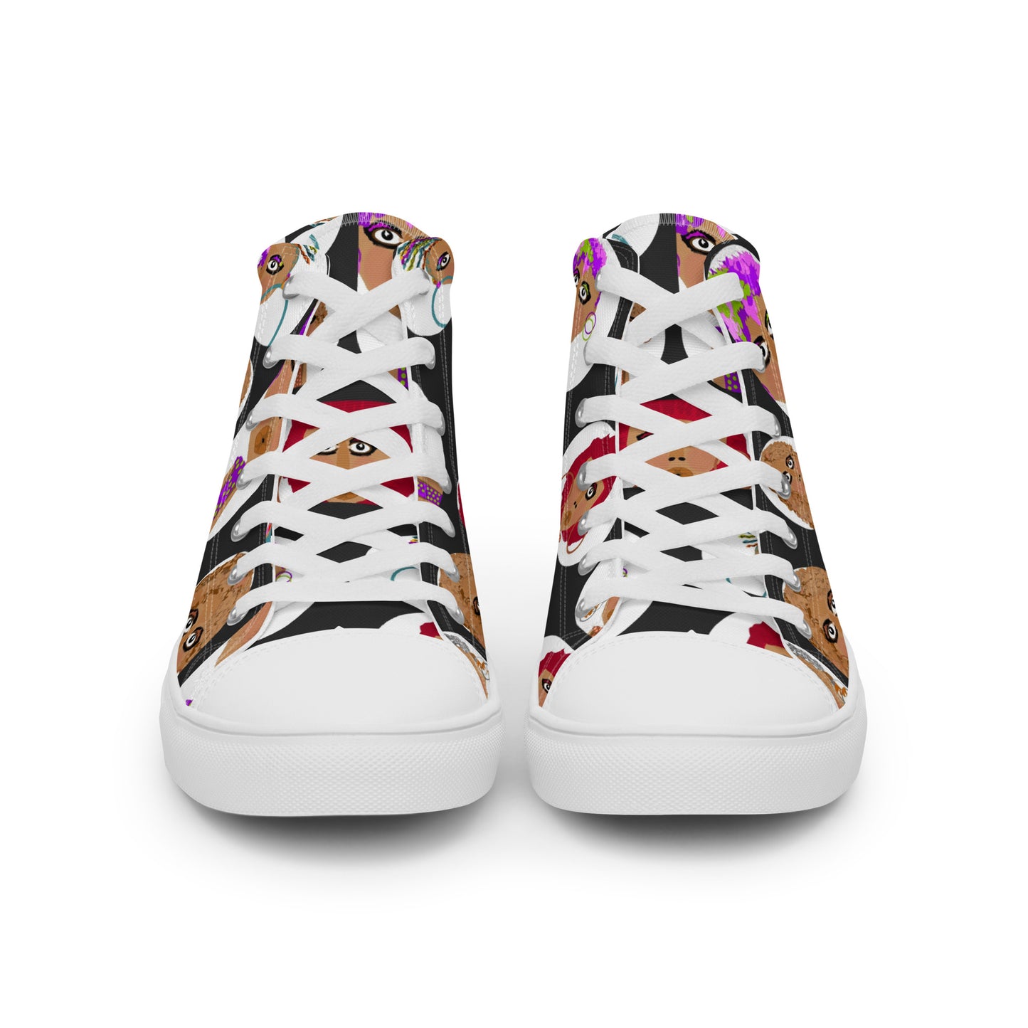 Women’s high top canvas shoes