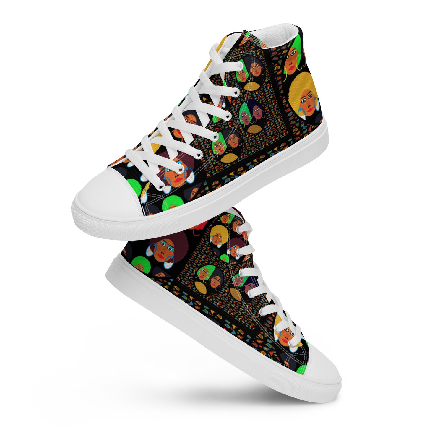 Women’s high top canvas shoes