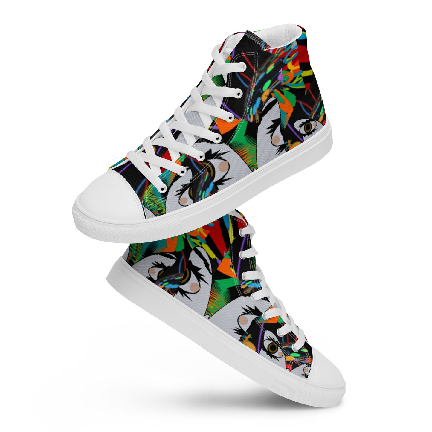 Women’s high top canvas shoes