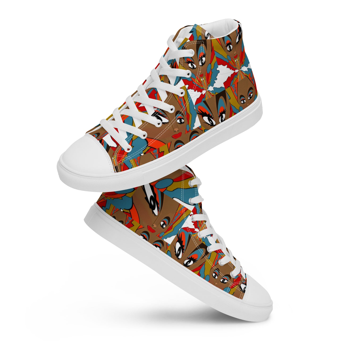 Women’s high top canvas shoes