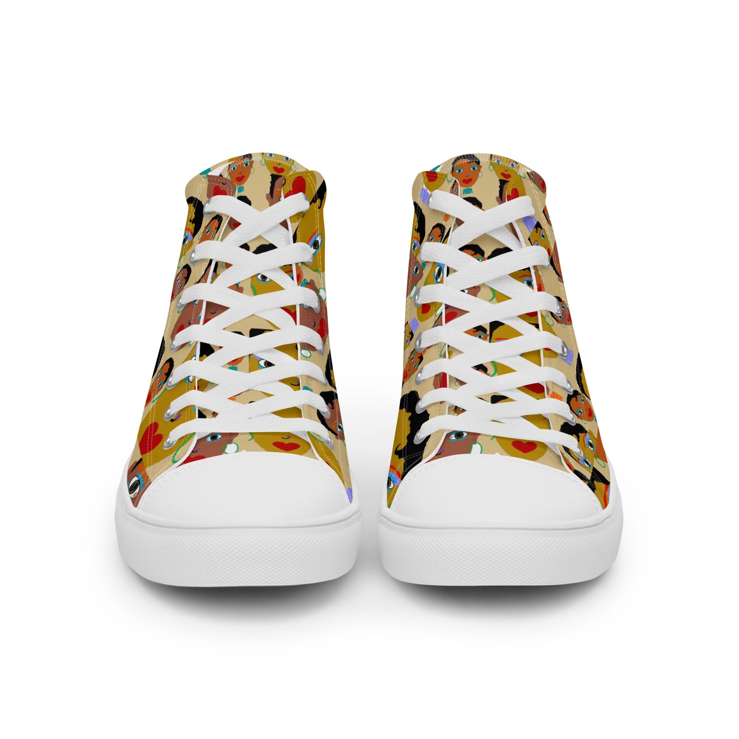 Women’s high top canvas shoes